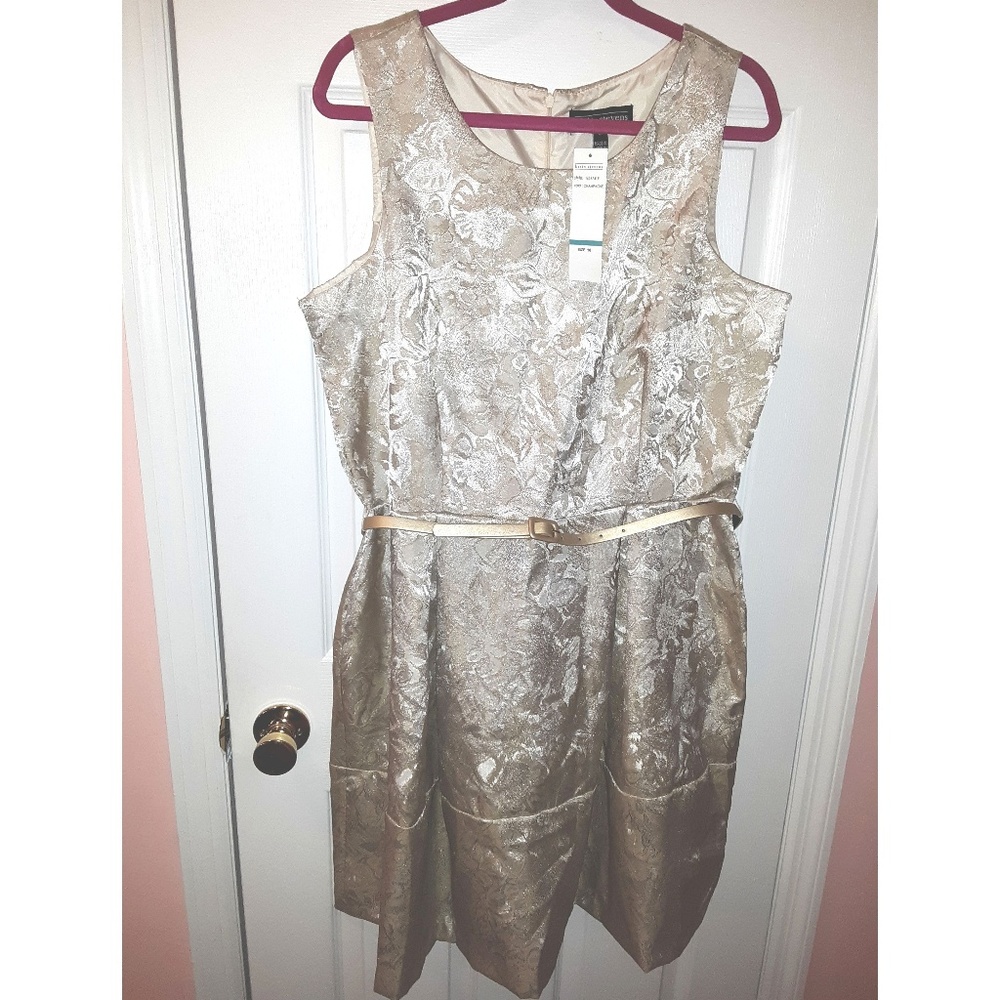 Champagne-color Karin Stevins party dress - 16